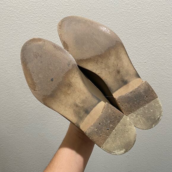 EVERLANE The Modern Point Italian Leather Loafer Slip On Light Tan - Picture 2 of 6